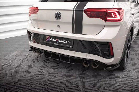 Maxton Design Street Pro Heckdiffusor für Volkswagen T-Roc R / R-Line Mk1 Facelift Schwarz – Ansicht 1