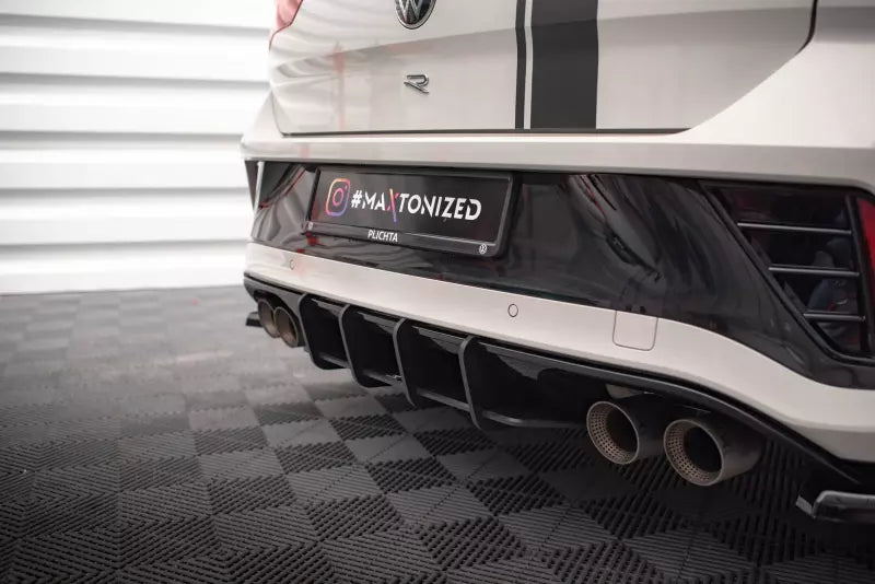 Maxton Design Street Pro Heckdiffusor für Volkswagen T-Roc R / R-Line Mk1 Facelift Schwarz – Ansicht 3