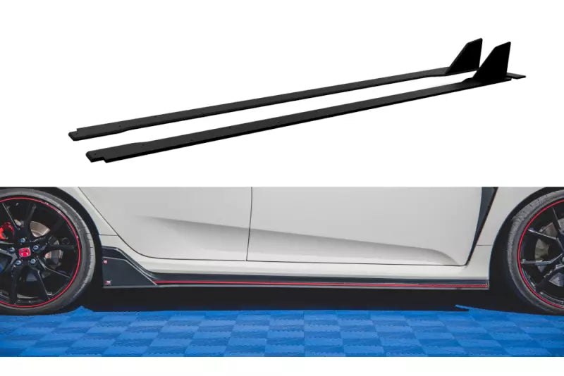 Maxton Design Street Pro Seitenschweller (Paar) V.2 für Honda Civic Type-R (FK8) – Ansicht 1