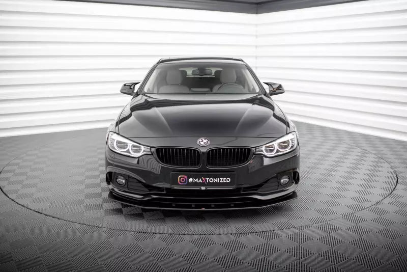 Maxton Design Street Pro Frontlippe für BMW 4er F32 F36 F33 Schwarz – Ansicht 1