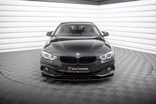 Maxton Design Street Pro Frontlippe für BMW 4er F32 F36 F33 Schwarz – Ansicht 1
