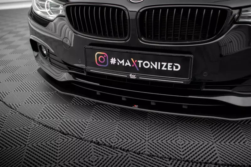 Maxton Design Street Pro Frontlippe für BMW 4er F32 F36 F33 Schwarz – Ansicht 2