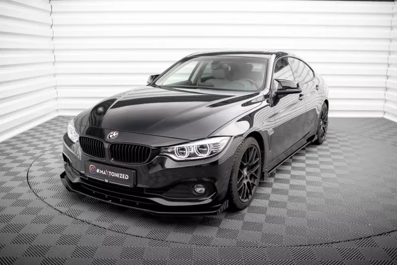 Maxton Design Street Pro Frontlippe mit Flaps für BMW 4er F32 F36 F33 Schwarz – Ansicht 2