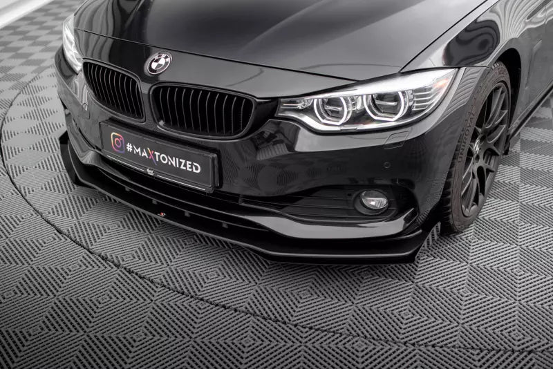 Maxton Design Street Pro Frontlippe mit Flaps für BMW 4er F32 F36 F33 Schwarz – Ansicht 3