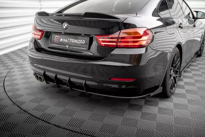 Maxton Design Street Pro Heckdiffusor für BMW 4er Gran Coupe F36 Schwarz – Ansicht 1