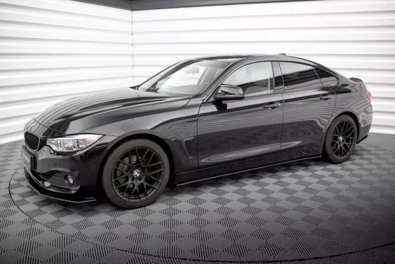 Maxton Design Street Pro Seitenschweller (Paar) für BMW 4er Gran Coupe F36 Schwarz – Ansicht 3
