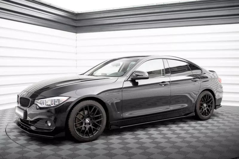 Maxton Design Street Pro Seitenschweller Flaps (Paar) für BMW 4er Gran Coupe F36 Schwarz – Ansicht 2