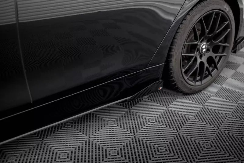 Maxton Design Street Pro Seitenschweller Flaps (Paar) für BMW 4er Gran Coupe F36 Schwarz – Ansicht 3