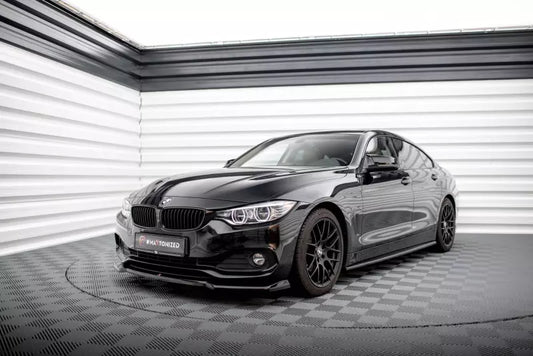 Maxton Design Frontlippe V.1 für BMW 4er F32 F36 F33 Hochglanz schwarz – Ansicht 1