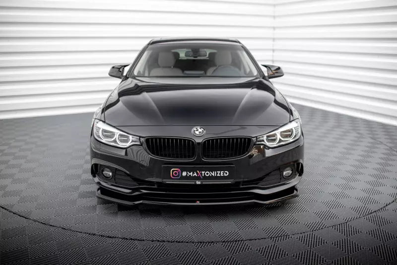 Maxton Design Frontlippe V.1 für BMW 4er F32 F36 F33 Hochglanz schwarz – Ansicht 2