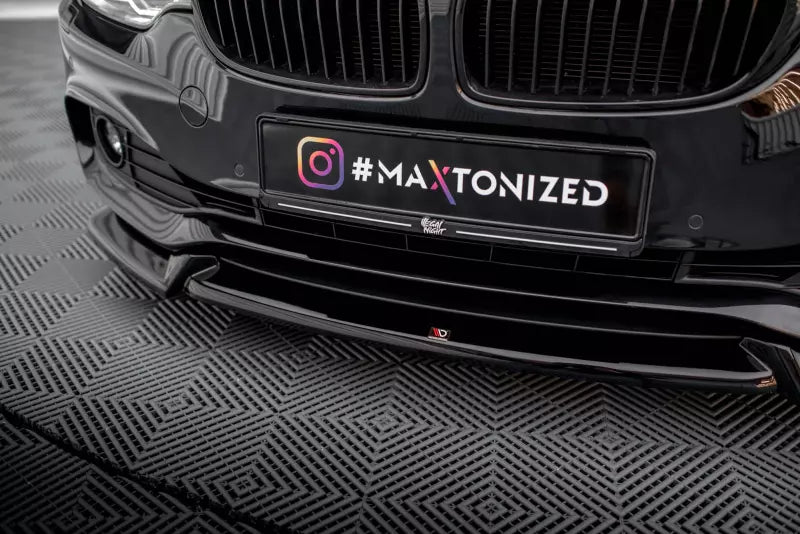 Maxton Design Frontlippe V.2 für BMW 4er F32 F36 F33 Hochglanz schwarz – Ansicht 3