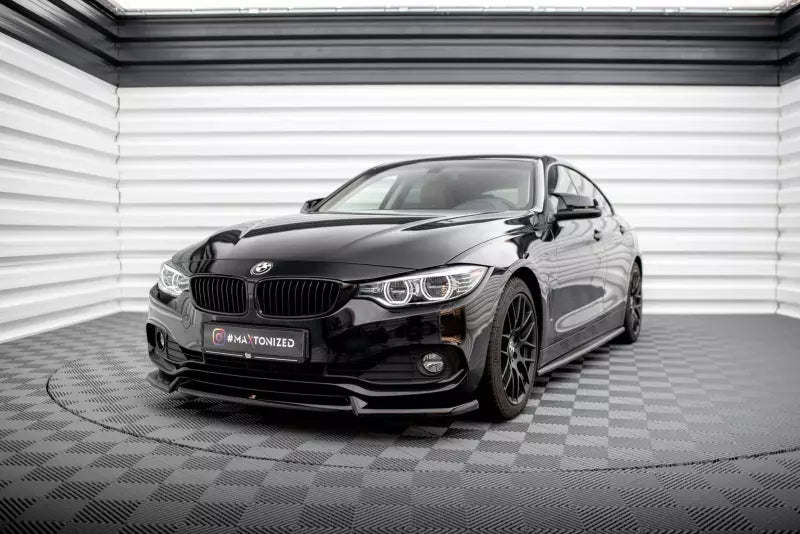 Maxton Design Frontlippe V.2 für BMW 4er F32 F36 F33 Hochglanz schwarz – Ansicht 4