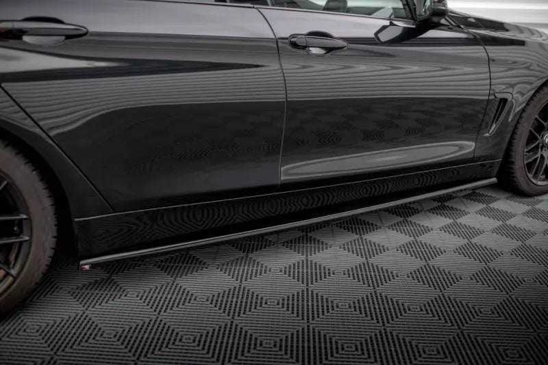 Maxton Design Seitenschweller (Paar) für BMW 4er F32 F36 F33 Hochglanz schwarz – Ansicht 2