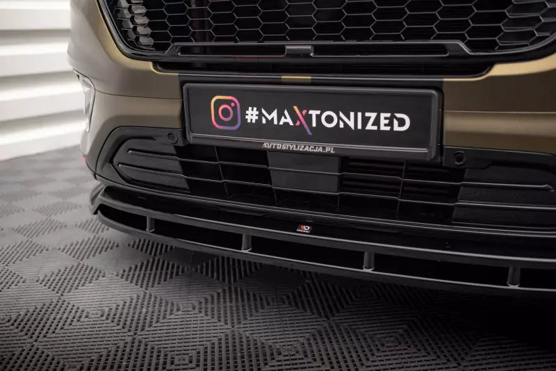 Maxton Design Frontlippe für Ford Tourneo Custom Mk1 Facelift Hochglanz schwarz – Ansicht 3