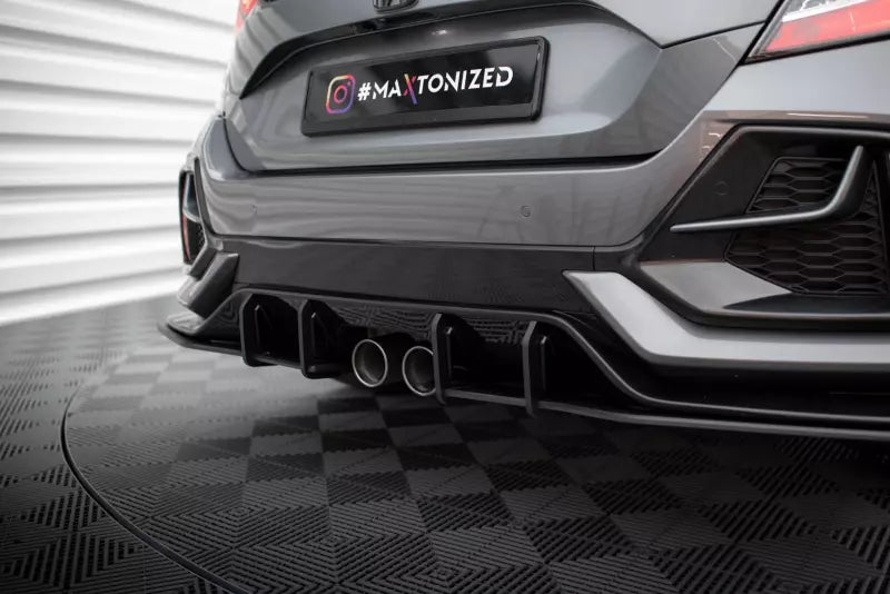 Maxton Design Street Pro Diffusor Flaps für Honda Civic Sport Mk 10 Facelift schwarz matt – Ansicht 2