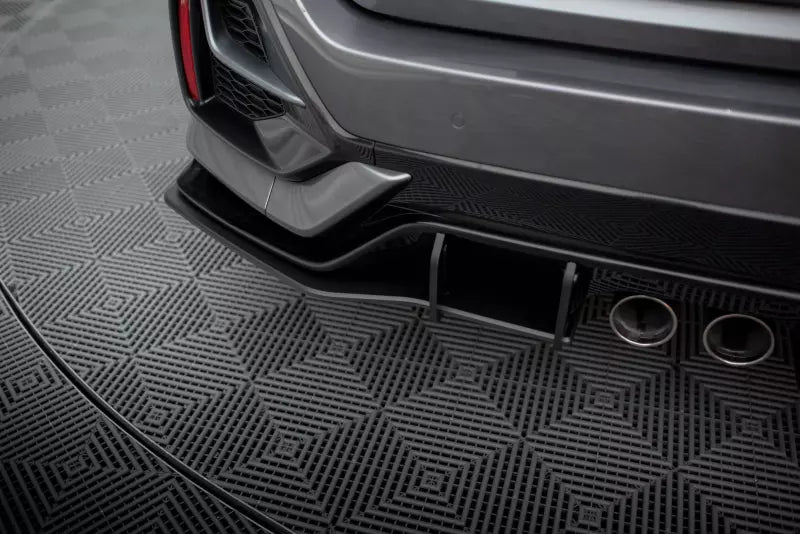 Maxton Design Street Pro Diffusor Flaps für Honda Civic Sport Mk 10 Facelift schwarz matt – Ansicht 3