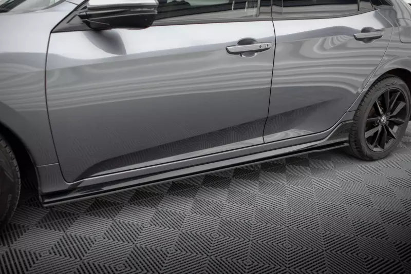 Maxton Design Street Pro Seitenschweller (Paar) für Honda Civic Sport Mk 10 schwarz matt – Ansicht 1