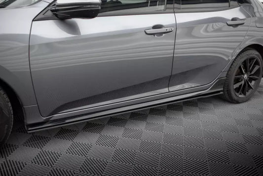 Maxton Design Street Pro Seitenschweller (Paar) für Honda Civic Sport Mk 10 schwarz matt – Ansicht 1