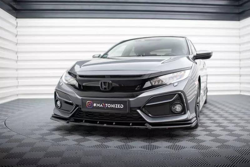 Maxton Design Frontlippe für Honda Civic Sport Mk 10 Hochglanz schwarz – Ansicht 1