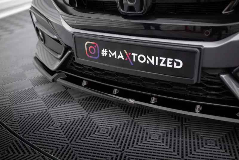 Maxton Design Frontlippe für Honda Civic Sport Mk 10 Hochglanz schwarz – Ansicht 3