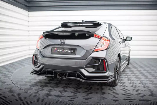 Maxton Design Heckdiffusor DTM Look für Honda Civic Sport Mk 10 Hochglanz schwarz – Ansicht 1