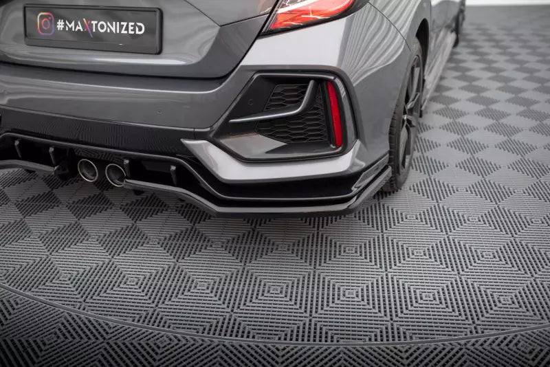 Maxton Design Heckdiffusor DTM Look für Honda Civic Sport Mk 10 Hochglanz schwarz – Ansicht 2