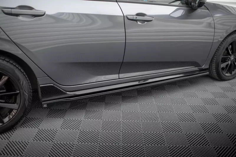 Maxton Design Seitenschweller (Paar) für Honda Civic Sport Mk 10 Hochglanz schwarz – Ansicht 2