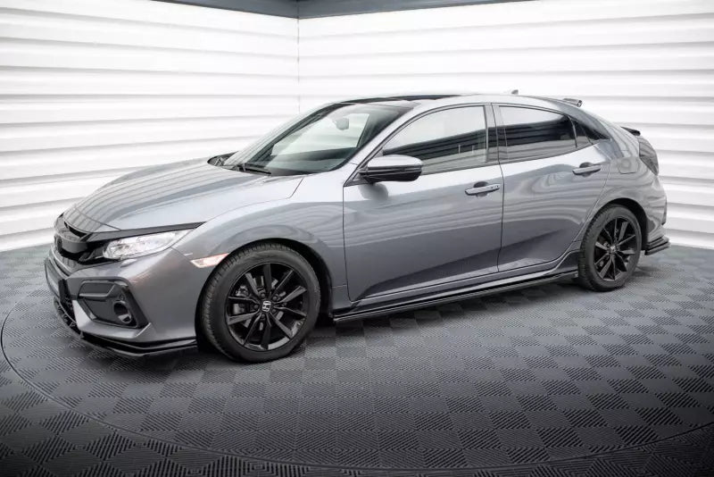 Maxton Design Seitenschweller (Paar) für Honda Civic Sport Mk 10 Hochglanz schwarz – Ansicht 3