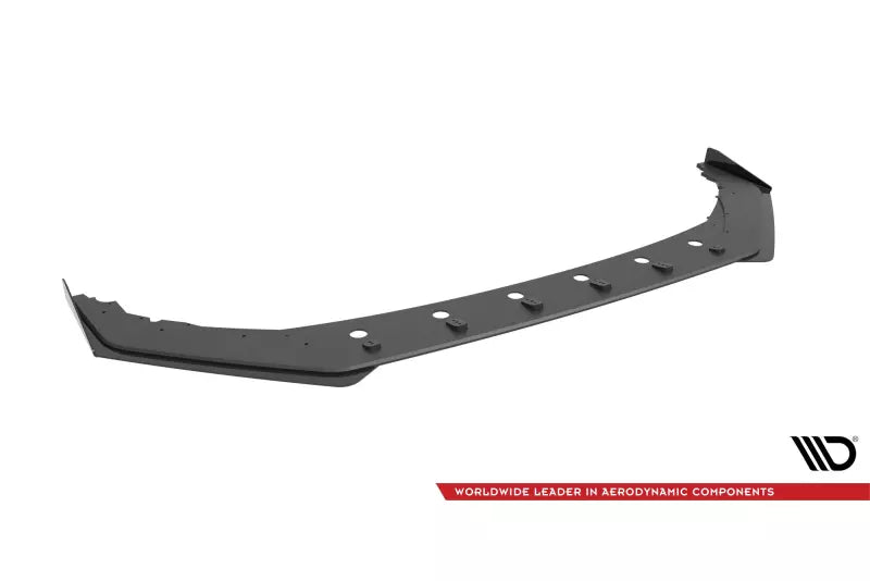 Maxton Design Street Pro Frontlippe für Honda Civic Type-R Mk 11 schwarz matt mit Hochglanz Flaps – Ansicht 4