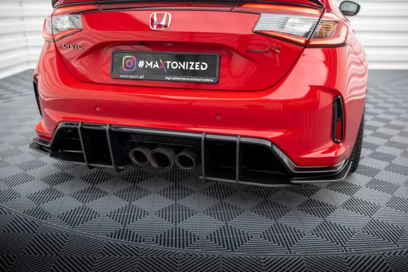 Maxton Design Street Pro Diffusor Flaps für Honda Civic Type-R Mk 11 schwarz mattschwarz matt – Ansicht 1