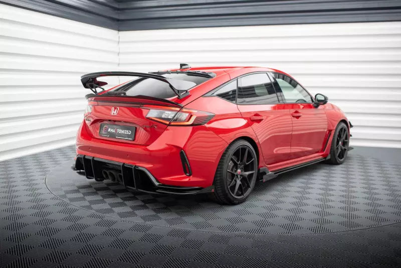 Maxton Design Street Pro Heckdiffusor für Honda Civic Type-R Mk 11 schwarz matt mit Hochglanz Flaps – Ansicht 2