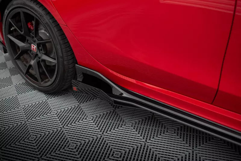 Maxton Design Street Pro Seitenschweller-Flaps für Honda Civic Type-R Mk 11 Hochglanz schwarz – Ansicht 2