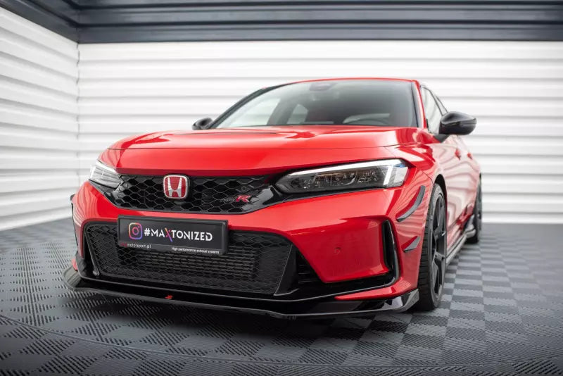 Maxton Design Frontlippe für Honda Civic Type-R Mk 11 Hochglanz schwarz – Ansicht 1