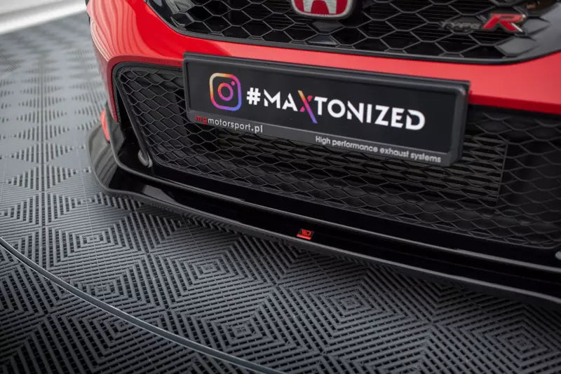 Maxton Design Frontlippe für Honda Civic Type-R Mk 11 Hochglanz schwarz – Ansicht 3