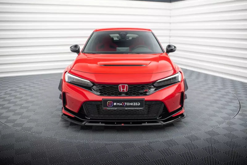 Maxton Design Frontlippe V.2 für Honda Civic Type-R Mk 11 Hochglanz schwarz – Ansicht 2