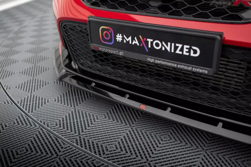 Maxton Design Frontlippe V.2 für Honda Civic Type-R Mk 11 Hochglanz schwarz – Ansicht 3
