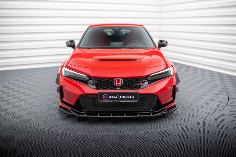 Maxton Design Frontlippe V.3 für Honda Civic Type-R Mk 11 Hochglanz schwarz – Ansicht 2