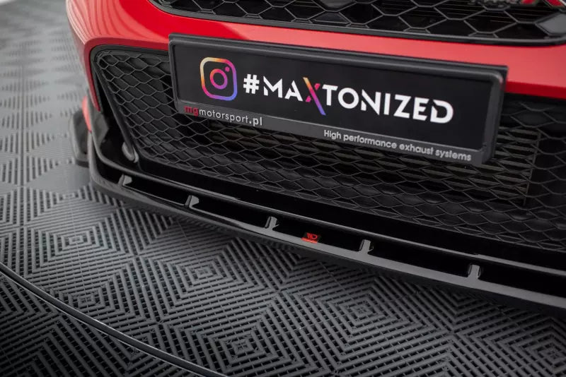 Maxton Design Frontlippe V.3 für Honda Civic Type-R Mk 11 Hochglanz schwarz – Ansicht 3