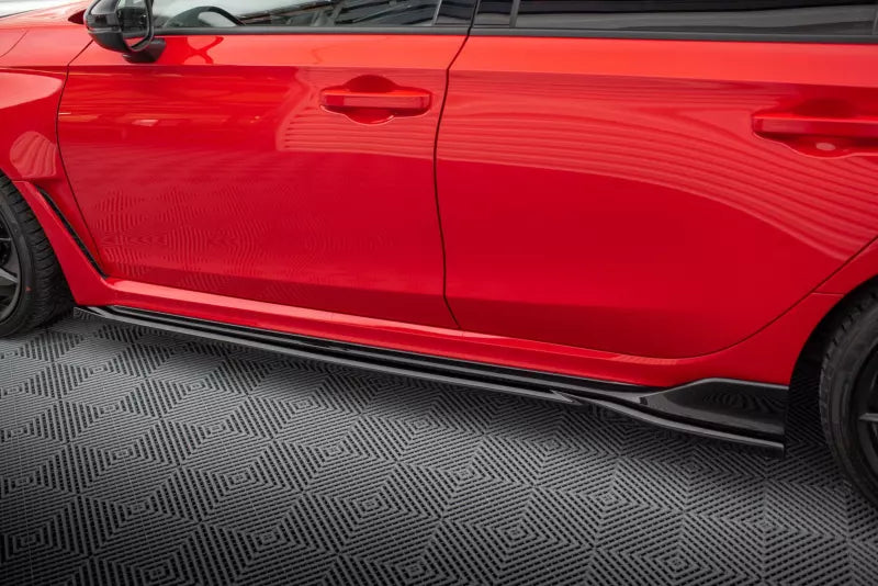 Maxton Design Seitenschweller (Paar) für Honda Civic Type-R Mk 11 Hochglanz schwarz – Ansicht 3