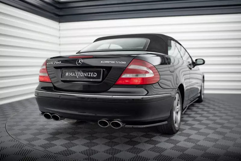 Maxton Design Diffusor Flaps für Mercedes-Benz CLK W209 Hochglanz schwarz – Ansicht 2