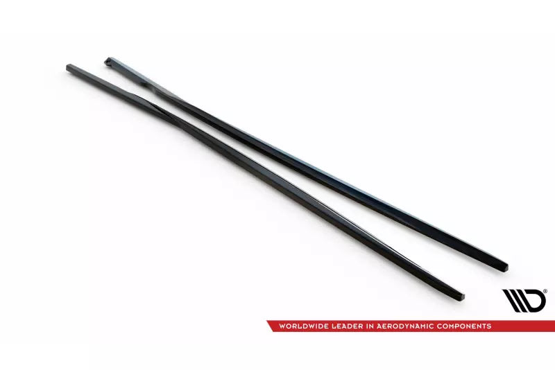 Maxton Design Seitenschweller (Paar) für Mercedes-Benz CLK W209 Hochglanz schwarz – Ansicht 4