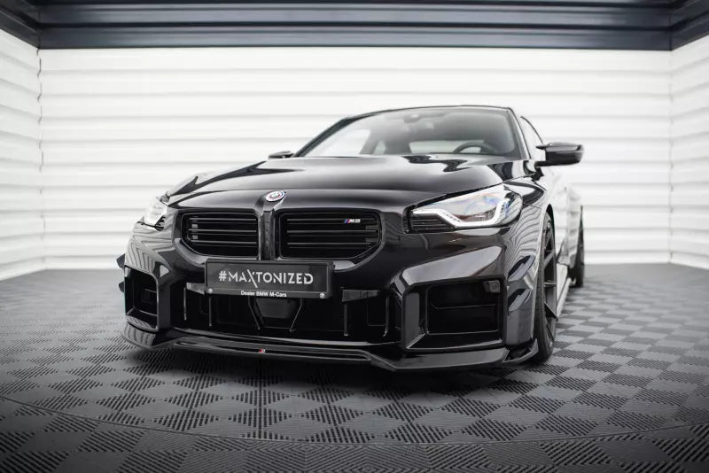Maxton Design Frontlippe für BMW M2 G87 Hochglanz schwarz – Ansicht 1