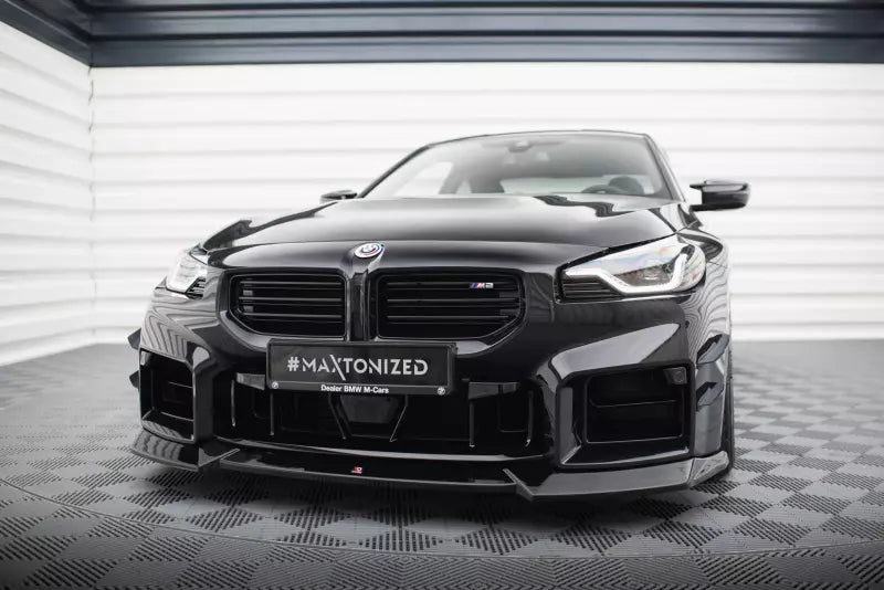 Maxton Design Frontlippe V.2 für BMW M2 G87 Hochglanz schwarz – Ansicht 1