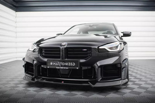 Maxton Design Frontlippe V.2 für BMW M2 G87 Hochglanz schwarz – Ansicht 1