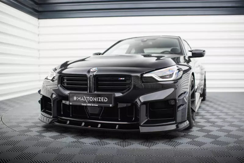 Maxton Design Frontlippe V.3 für BMW M2 G87 Hochglanz schwarz – Ansicht 1