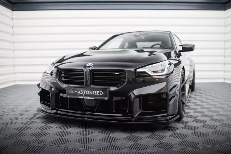 Maxton Design Frontlippe V.4 für BMW M2 G87 Hochglanz schwarz – Ansicht 1