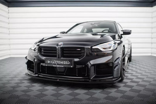 Maxton Design Frontlippe V.4 für BMW M2 G87 Hochglanz schwarz – Ansicht 1