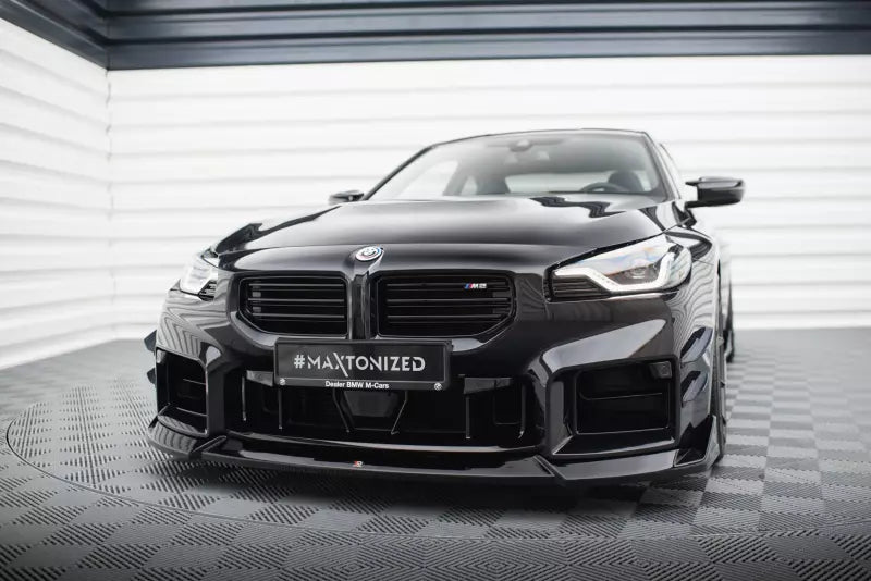 Maxton Design Frontlippe V.5 für BMW M2 G87 Hochglanz schwarz – Ansicht 1