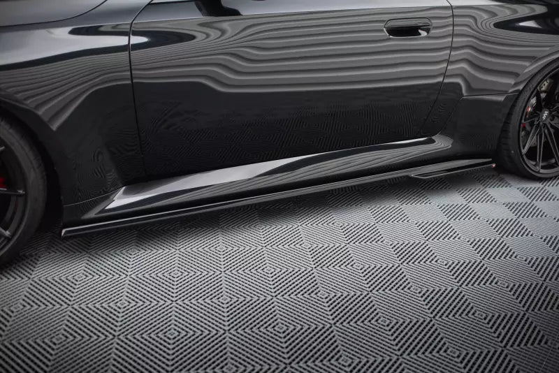 Maxton Design Seitenschweller (Paar) für BMW M2 G87 Hochglanz schwarz – Ansicht 3