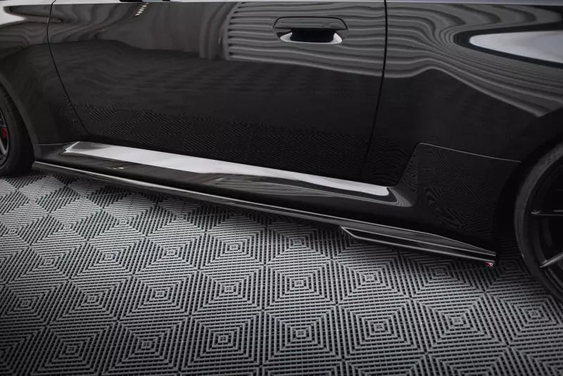 Maxton Design Seitenschweller (Paar) für BMW M2 G87 Hochglanz schwarz – Ansicht 4